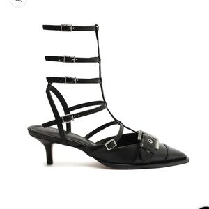 Schutz leather penny pump black size 8.5